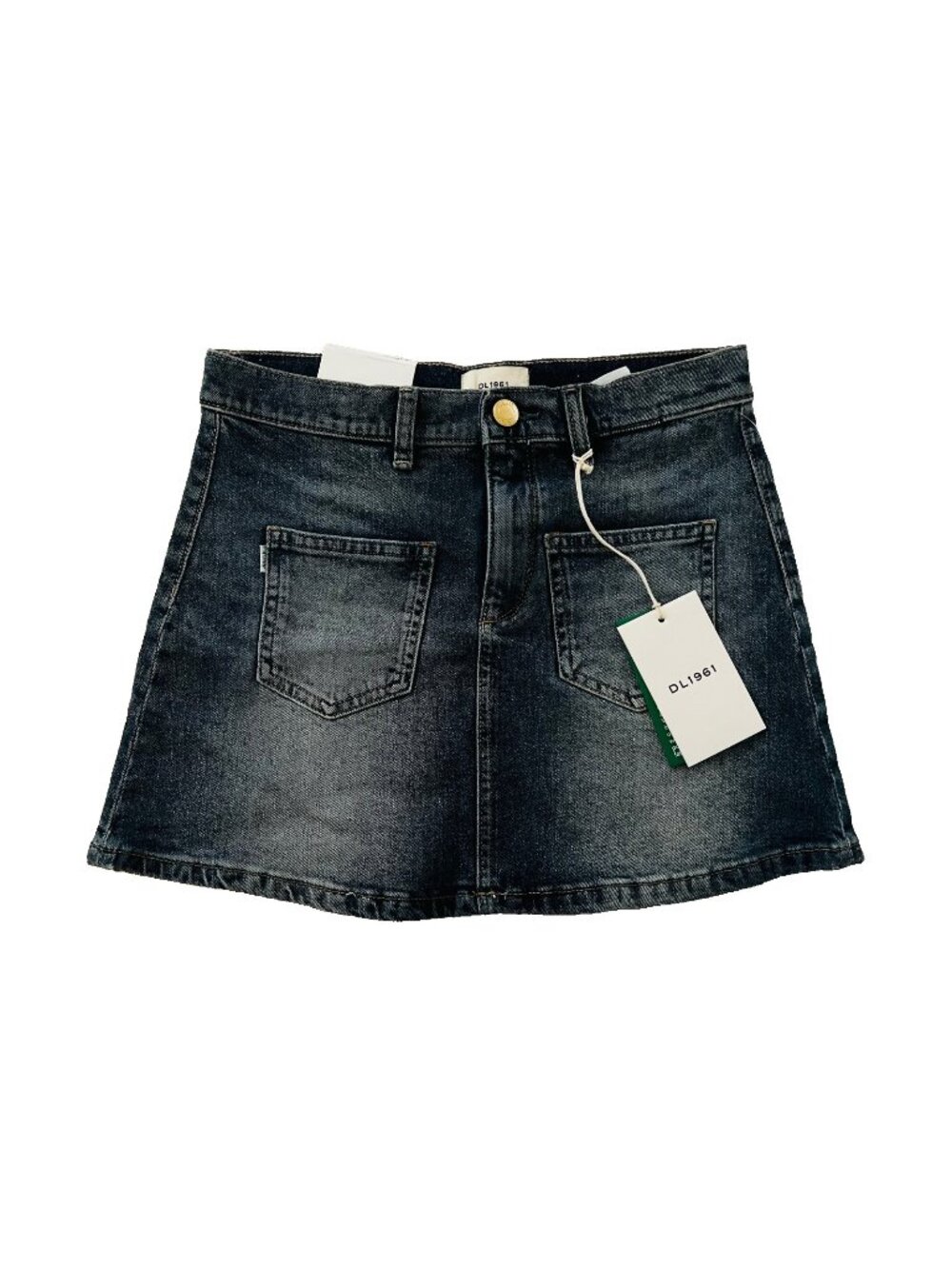 DL1961 Girls Denim Jenny Mini Jean Skirt Endless Sea ( 16 )